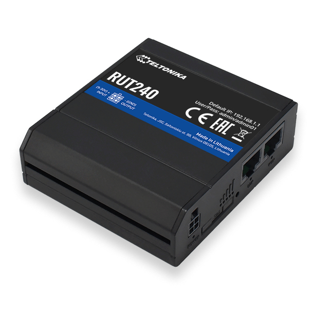 Teltonika RUT240 wireless router Fast Ethernet Single-band (2.4 GHz) 3G 4G Black 